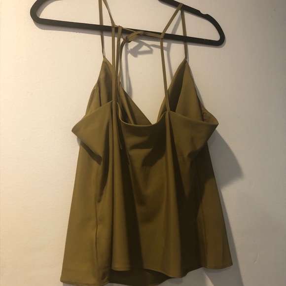 Never worn top shop olive green camisole tank - Picture 4 of 5